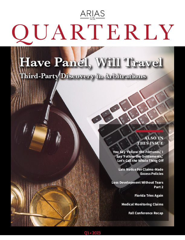 Have Panel, Will Travel Third-Party Discovery in Arbitrations
